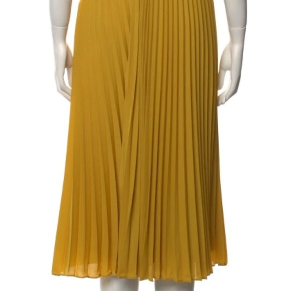 NWOT Vince Plissé Twist-Front Sleeveless in Limonata Dress XS $440 - Picture 6 of 10